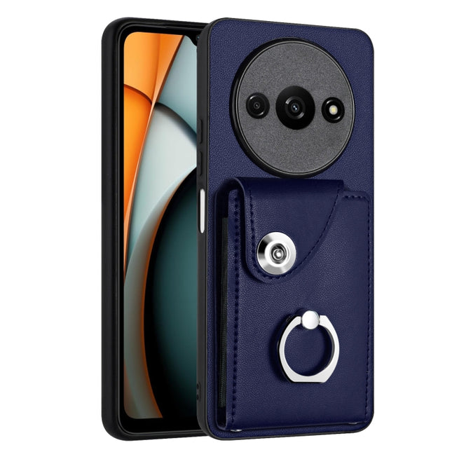 Organ Card Bag Ring Holder PU Phone Case, For Xiaomi Redmi A3 4G, For Xiaomi Redmi Note 13 Pro 4G Global, For Xiaomi Redmi Note 13 4G Global, For Xiaomi Redmi 13C 5G / Redmi 13R