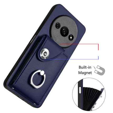 Organ Card Bag Ring Holder PU Phone Case, For Xiaomi Redmi A3 4G, For Xiaomi Redmi Note 13 Pro 4G Global, For Xiaomi Redmi Note 13 4G Global, For Xiaomi Redmi 13C 5G / Redmi 13R