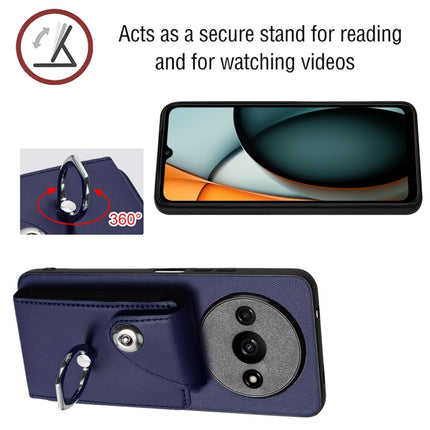 Organ Card Bag Ring Holder PU Phone Case, For Xiaomi Redmi A3 4G, For Xiaomi Redmi Note 13 Pro 4G Global, For Xiaomi Redmi Note 13 4G Global, For Xiaomi Redmi 13C 5G / Redmi 13R