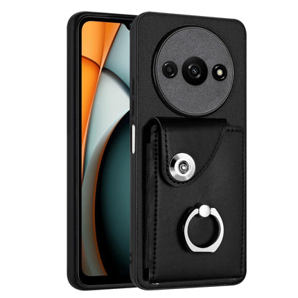 Organ Card Bag Ring Holder PU Phone Case, For Xiaomi Redmi A3 4G, For Xiaomi Redmi Note 13 Pro 4G Global, For Xiaomi Redmi Note 13 4G Global, For Xiaomi Redmi 13C 5G / Redmi 13R