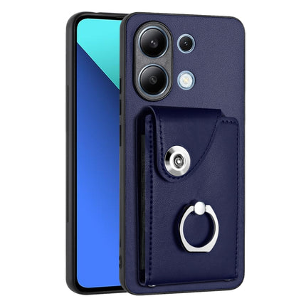 Organ Card Bag Ring Holder PU Phone Case, For Xiaomi Redmi A3 4G, For Xiaomi Redmi Note 13 Pro 4G Global, For Xiaomi Redmi Note 13 4G Global, For Xiaomi Redmi 13C 5G / Redmi 13R