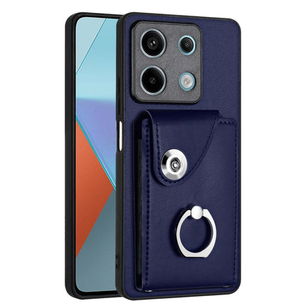 Organ Card Bag Ring Holder PU Phone Case, For Xiaomi Redmi 13C 4G / Poco C65, For Xiaomi Redmi Note 13 5G Global, For Xiaomi Redmi Note 13 Pro+, For Xiaomi Redmi Note 13 Pro 5G Global