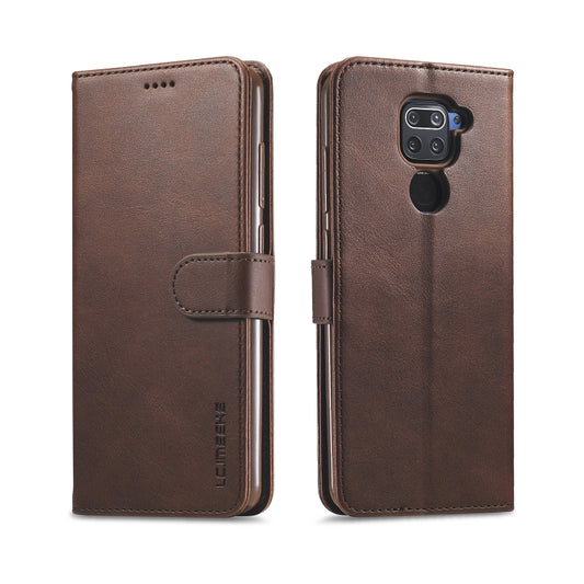 LC.IMEEKE Calf Texture Horizontal Flip Leather Case, with Holder & Card Slots & Wallet, For Xiaomi Redmi Note 9