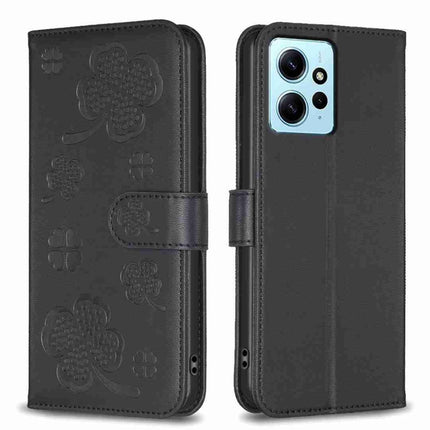 Four-leaf Embossed Leather Phone Case, For Xiaomi 13 Ultra, For Xiaomi Redmi Note 12 4G Global, For Xiaomi Civi 3 5G, For Xiaomi Redmi A1+ / A2