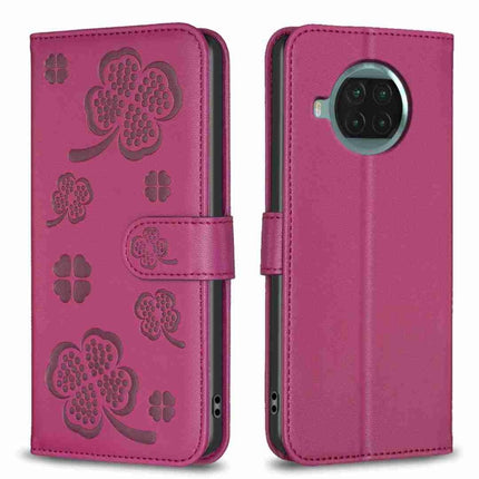 Four-leaf Embossed Leather Phone Case, For Xiaomi Redmi K30S, For Xiaomi Mi 10T Lite, For Xiaomi Poco X3, For Xiaomi Redmi 9A