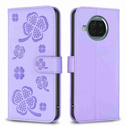 Four-leaf Embossed Leather Phone Case, For Xiaomi Redmi K30S, For Xiaomi Mi 10T Lite, For Xiaomi Poco X3, For Xiaomi Redmi 9A