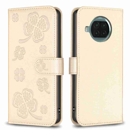 Four-leaf Embossed Leather Phone Case, For Xiaomi Redmi K30S, For Xiaomi Mi 10T Lite, For Xiaomi Poco X3, For Xiaomi Redmi 9A