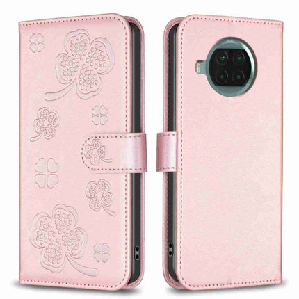 Four-leaf Embossed Leather Phone Case, For Xiaomi Redmi K30S, For Xiaomi Mi 10T Lite, For Xiaomi Poco X3, For Xiaomi Redmi 9A