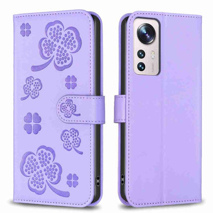 Four-leaf Embossed Leather Phone Case, For Xiaomi 13 Lite 5G, For Xiaomi Redmi K60 / K60 Pro, For Xiaomi 12T / 12T Pro, For Xiaomi 12 Lite