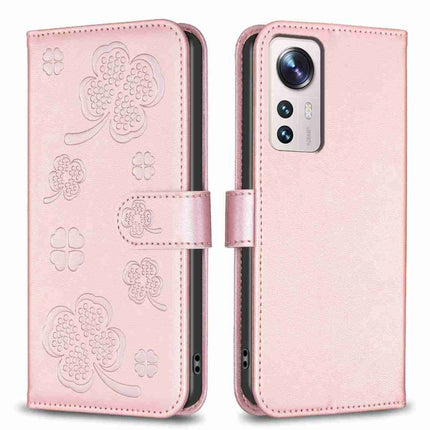Four-leaf Embossed Leather Phone Case, For Xiaomi 13 Lite 5G, For Xiaomi Redmi K60 / K60 Pro, For Xiaomi 12T / 12T Pro, For Xiaomi 12 Lite
