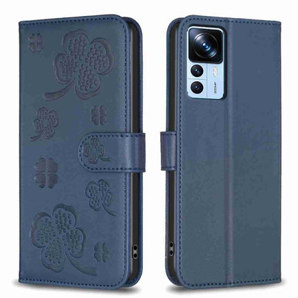 Four-leaf Embossed Leather Phone Case, For Xiaomi 13 Lite 5G, For Xiaomi Redmi K60 / K60 Pro, For Xiaomi 12T / 12T Pro, For Xiaomi 12 Lite