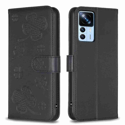 Four-leaf Embossed Leather Phone Case, For Xiaomi 13 Lite 5G, For Xiaomi Redmi K60 / K60 Pro, For Xiaomi 12T / 12T Pro, For Xiaomi 12 Lite