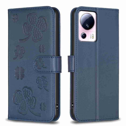 Four-leaf Embossed Leather Phone Case, For Xiaomi 13 Lite 5G, For Xiaomi Redmi K60 / K60 Pro, For Xiaomi 12T / 12T Pro, For Xiaomi 12 Lite