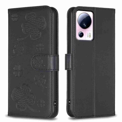 Four-leaf Embossed Leather Phone Case, For Xiaomi 13 Lite 5G, For Xiaomi Redmi K60 / K60 Pro, For Xiaomi 12T / 12T Pro, For Xiaomi 12 Lite