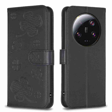 Four-leaf Embossed Leather Phone Case, For Xiaomi 13 Ultra, For Xiaomi Redmi Note 12 4G Global, For Xiaomi Civi 3 5G, For Xiaomi Redmi A1+ / A2