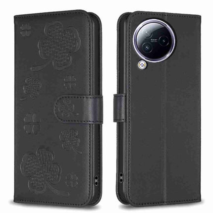 Four-leaf Embossed Leather Phone Case, For Xiaomi 13 Ultra, For Xiaomi Redmi Note 12 4G Global, For Xiaomi Civi 3 5G, For Xiaomi Redmi A1+ / A2