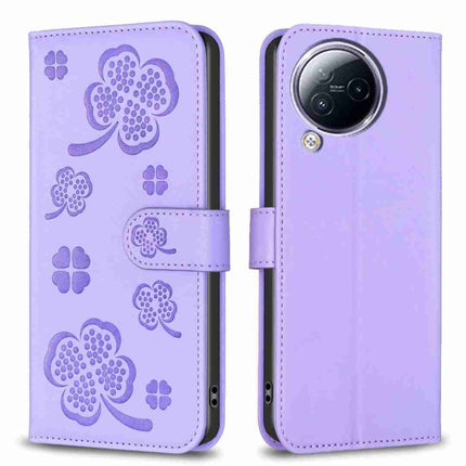 Four-leaf Embossed Leather Phone Case, For Xiaomi 13 Ultra, For Xiaomi Redmi Note 12 4G Global, For Xiaomi Civi 3 5G, For Xiaomi Redmi A1+ / A2