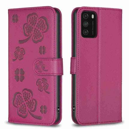 Four-leaf Embossed Leather Phone Case, For Xiaomi Mi 11 Lite, For Xiaomi Redmi Note 10 4G / 10S, For Xiaomi Redmi Note 10 Pro, For Xiaomi Poco M3