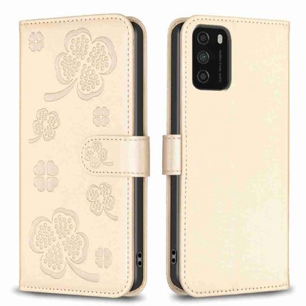 Four-leaf Embossed Leather Phone Case, For Xiaomi Mi 11 Lite, For Xiaomi Redmi Note 10 4G / 10S, For Xiaomi Redmi Note 10 Pro, For Xiaomi Poco M3
