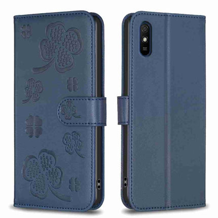 Four-leaf Embossed Leather Phone Case, For Xiaomi Redmi K30S, For Xiaomi Mi 10T Lite, For Xiaomi Poco X3, For Xiaomi Redmi 9A