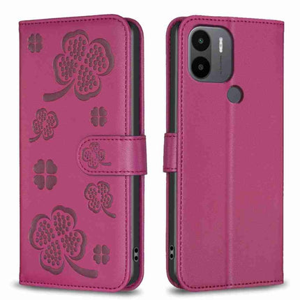 Four-leaf Embossed Leather Phone Case, For Xiaomi 13 Ultra, For Xiaomi Redmi Note 12 4G Global, For Xiaomi Civi 3 5G, For Xiaomi Redmi A1+ / A2