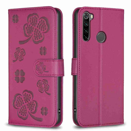 Four-leaf Embossed Leather Phone Case, For Xiaomi Redmi Note 8, For Xiaomi Redmi Note 8 Pro