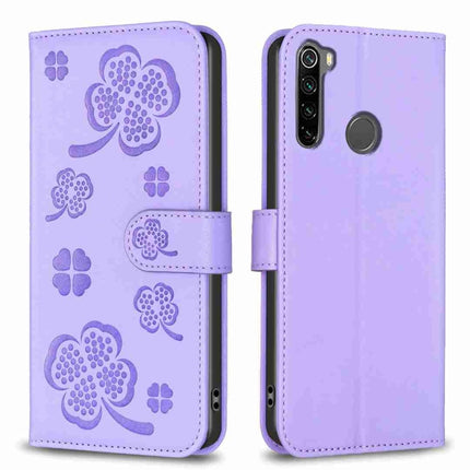Four-leaf Embossed Leather Phone Case, For Xiaomi Redmi Note 8, For Xiaomi Redmi Note 8 Pro