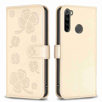 Four-leaf Embossed Leather Phone Case, For Xiaomi Redmi Note 8, For Xiaomi Redmi Note 8 Pro