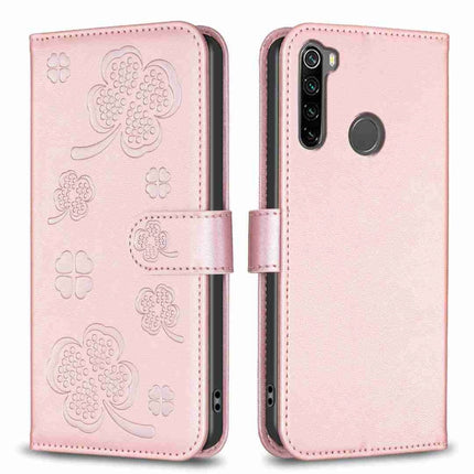 Four-leaf Embossed Leather Phone Case, For Xiaomi Redmi Note 8, For Xiaomi Redmi Note 8 Pro
