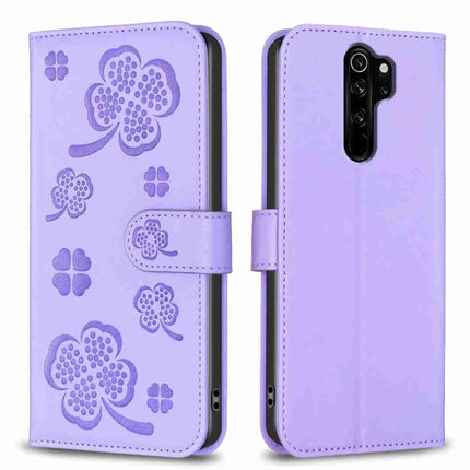 Four-leaf Embossed Leather Phone Case, For Xiaomi Redmi Note 8, For Xiaomi Redmi Note 8 Pro