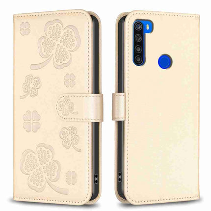 Four-leaf Embossed Leather Phone Case, For Xiaomi Redmi 9, For Xiaomi Redmi Note 9, For Xiaomi Redmi Note 9 Pro Max, For Xiaomi Redmi Note 8T