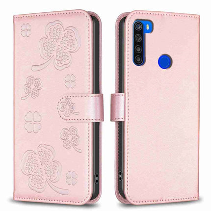 Four-leaf Embossed Leather Phone Case, For Xiaomi Redmi 9, For Xiaomi Redmi Note 9, For Xiaomi Redmi Note 9 Pro Max, For Xiaomi Redmi Note 8T