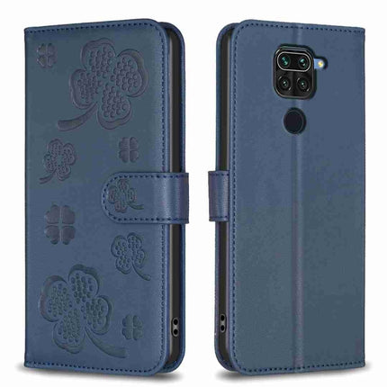 Four-leaf Embossed Leather Phone Case, For Xiaomi Redmi 9, For Xiaomi Redmi Note 9, For Xiaomi Redmi Note 9 Pro Max, For Xiaomi Redmi Note 8T