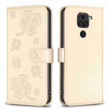 Four-leaf Embossed Leather Phone Case, For Xiaomi Redmi 9, For Xiaomi Redmi Note 9, For Xiaomi Redmi Note 9 Pro Max, For Xiaomi Redmi Note 8T
