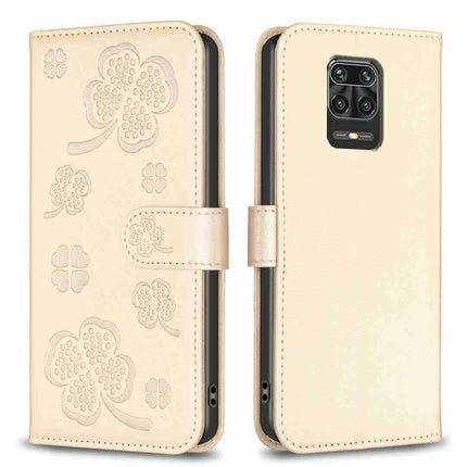 Four-leaf Embossed Leather Phone Case, For Xiaomi Redmi 9, For Xiaomi Redmi Note 9, For Xiaomi Redmi Note 9 Pro Max, For Xiaomi Redmi Note 8T