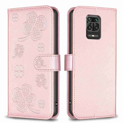 Four-leaf Embossed Leather Phone Case, For Xiaomi Redmi 9, For Xiaomi Redmi Note 9, For Xiaomi Redmi Note 9 Pro Max, For Xiaomi Redmi Note 8T