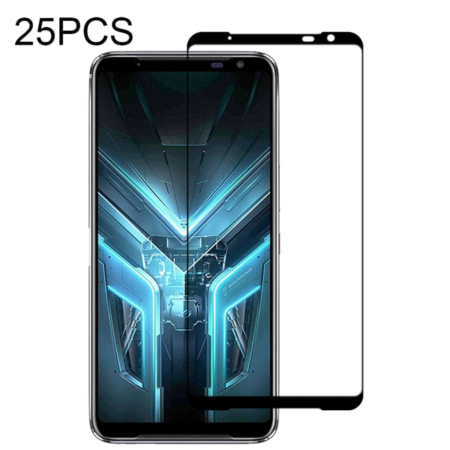 25 PCS Full Glue Full Screen Tempered Glass Film, For Asus Rog Phone 3