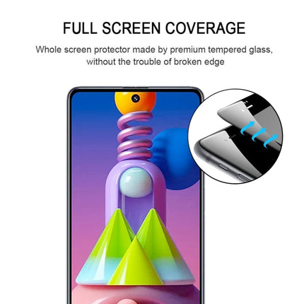 For Xiaomi Redmi Note 9 Global 25pcs Full Glue Full Screen Tempered Glass Film, For Samsung Galaxy M51, For Samsung Galaxy A01 Core