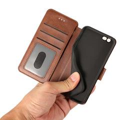 Calf Texture Magnetic Buckle Horizontal Flip Leather Case with Holder & Card Slots & Wallet & Photo Frame, For iPhone 6 / 6s, For iPhone 7 / 8, For iPhone 7 Plus / 8 Plus, For iPhone X / XS, For iPhone XR