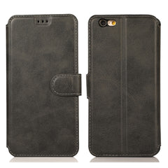 Calf Texture Magnetic Buckle Horizontal Flip Leather Case with Holder & Card Slots & Wallet & Photo Frame, For iPhone 6 / 6s, For iPhone 7 / 8, For iPhone 7 Plus / 8 Plus, For iPhone X / XS