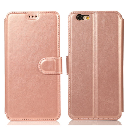 Horizontales Klappetui aus Leder mit magnetischer Schnalle und Kalbslederstruktur, mit Halterung, Kartenfächern, Geldbörse und Bilderrahmen, für iPhone 6/6s, für iPhone 7/8, für iPhone 7 Plus/8 Plus, für iPhone X/XS, für iPhone XR