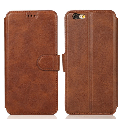 Horizontales Klappetui aus Leder mit magnetischer Schnalle und Kalbslederstruktur, mit Halterung, Kartenfächern, Geldbörse und Bilderrahmen, für iPhone 6/6s, für iPhone 7/8, für iPhone 7 Plus/8 Plus, für iPhone X/XS, für iPhone XR