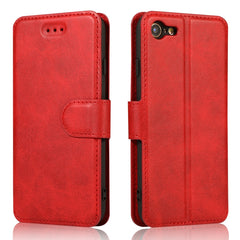 Calf Texture Magnetic Buckle Horizontal Flip Leather Case with Holder & Card Slots & Wallet & Photo Frame, For iPhone 6 / 6s, For iPhone 7 / 8, For iPhone 7 Plus / 8 Plus, For iPhone X / XS, For iPhone XR