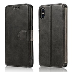 Calf Texture Magnetic Buckle Horizontal Flip Leather Case with Holder & Card Slots & Wallet & Photo Frame, For iPhone 6 / 6s, For iPhone 7 / 8, For iPhone 7 Plus / 8 Plus, For iPhone X / XS, For iPhone XR