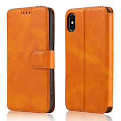 Calf Texture Magnetic Buckle Horizontal Flip Leather Case with Holder & Card Slots & Wallet & Photo Frame, For iPhone 6 / 6s, For iPhone 7 / 8, For iPhone 7 Plus / 8 Plus, For iPhone X / XS, For iPhone XR