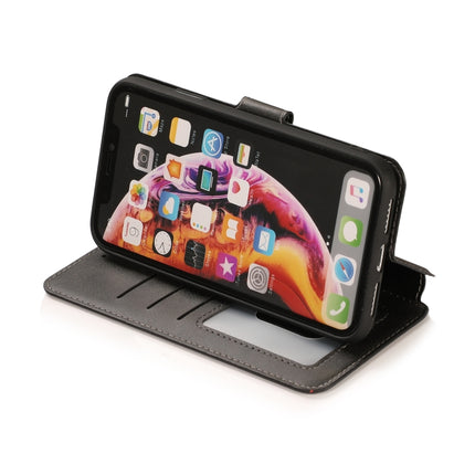 Horizontale Klapphülle aus Leder mit magnetischer Schnalle und Kalbslederstruktur, mit Halter &amp; Kartenfächern &amp; Geldbörse &amp; Bilderrahmen, für iPhone XS Max, für iPhone 12 mini, für iPhone 12 Pro Max, für iPhone 12 / 12 Pro