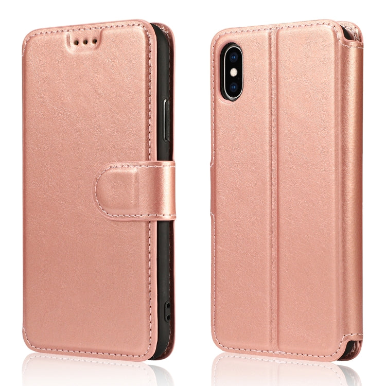 Horizontale Klapphülle aus Leder mit magnetischer Schnalle und Kalbslederstruktur, mit Halter &amp; Kartenfächern &amp; Geldbörse &amp; Bilderrahmen, für iPhone XS Max, für iPhone 12 mini, für iPhone 12 Pro Max, für iPhone 12 / 12 Pro