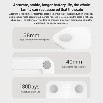Original Xiaomi Mijia Smart Home Body Fat Scale S400 BT5.0 LED Display Dual Frequency Measurement