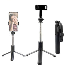 Q07 Bluetooth Selfie Stick Multifunctional Live Broadcast Tripod, Without Light, With Light