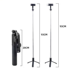 Q07 Bluetooth Selfie Stick Multifunctional Live Broadcast Tripod, Without Light, With Light